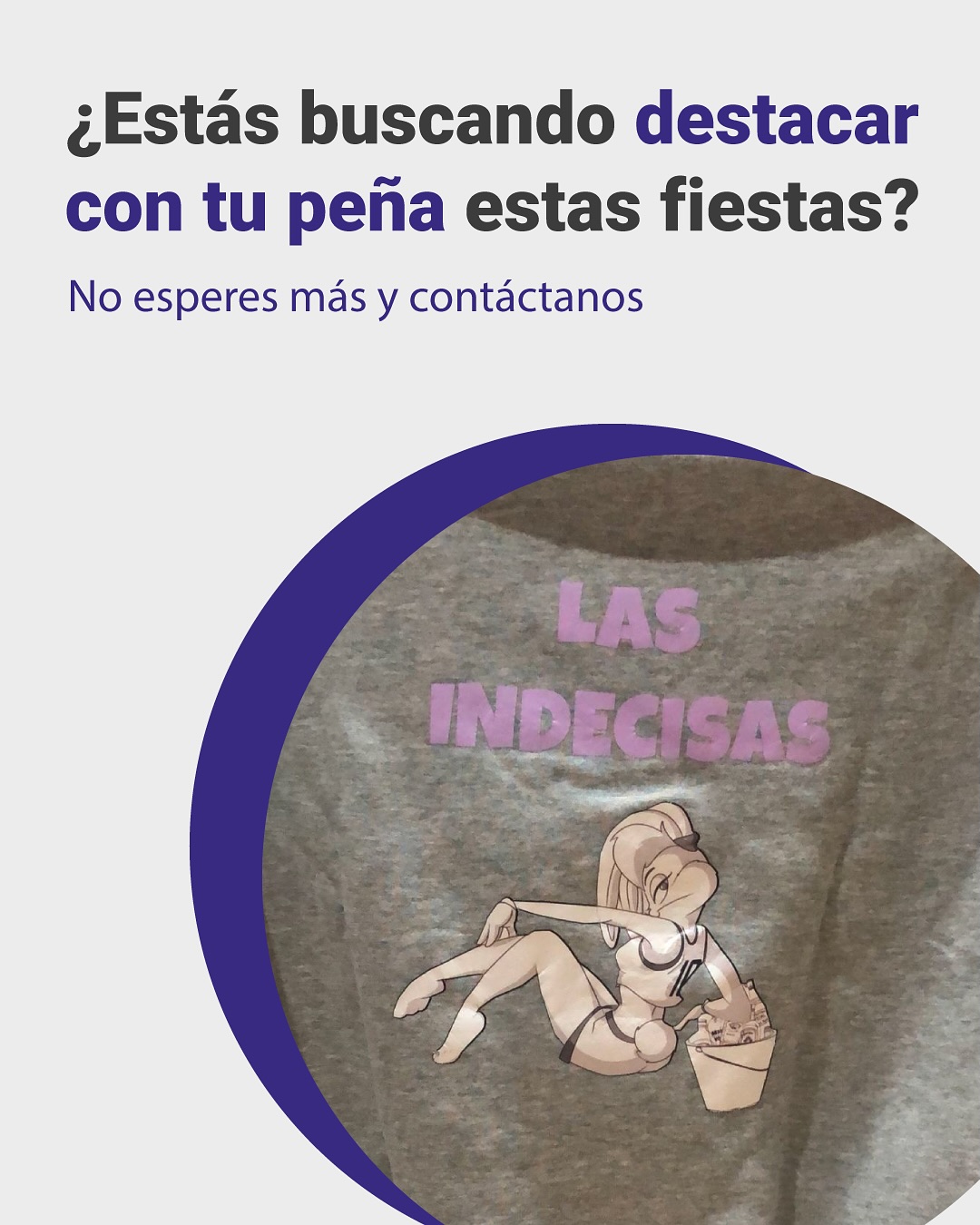 portada Camiseta personalizada Peñas